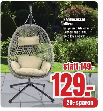 B1 Discount Baumarkt Hängesessel >>Kira«< Angebot