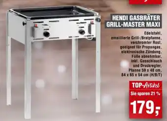Handelshof HENDI GASBRÄTER GRILL-MASTER MAXI Angebot