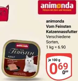 Globus animonda Vom Feinsten Katzennassfutter Angebot