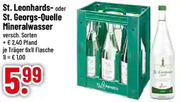 trinkgut St. Leonhards- oder St. Georgs-Quelle Mineralwasser Angebot