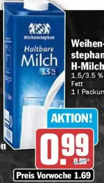 AEZ Weihenstephan H-Milch Angebot
