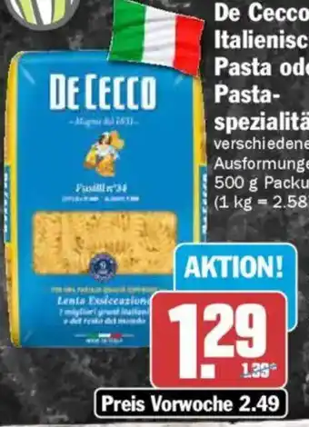 AEZ De Cecco Italienische Pasta oder Pastaspezialitäten Angebot