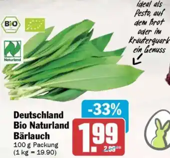 AEZ Deutschland Bio Naturland Bärlauch Angebot