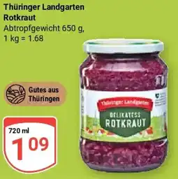 Globus Thüringer Landgarten Rotkraut Angebot