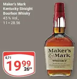 Globus Maker's Mark Kentucky Straight Bourbon Whisky Angebot