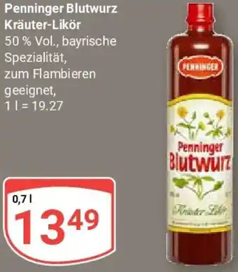 Globus Penninger Blutwurz Kräuter-Likör Angebot