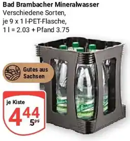 Globus Bad Brambacher Mineralwasser Angebot