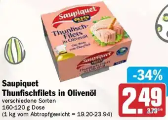AEZ Saupiquet Thunfischfilets in Olivenöl Angebot