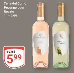 Globus Terre del Corno Pecorino oder Rosato Angebot