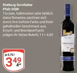 Globus Rietburg Dornfelder Pfalz DQW Angebot