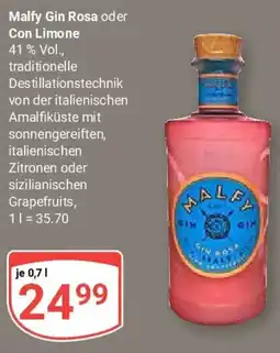 Globus Malfy Gin Rosa oder Con Limone Angebot