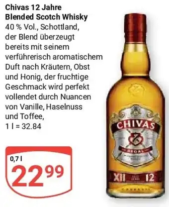 Globus Chivas 12 Jahre Blended Scotch Whisky Angebot