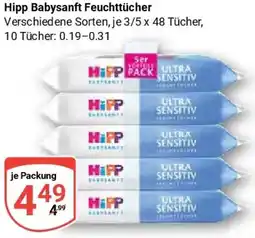 Globus Hipp Babysanft Feuchttücher Angebot