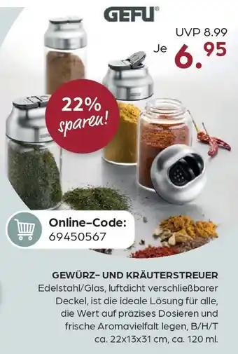 Möbel Buss Gefu gewürz- und kräuterstreuer Angebot