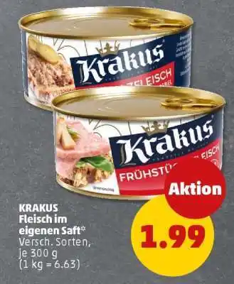 PENNY KRAKUS Fleisch im eigenen Saft Angebot