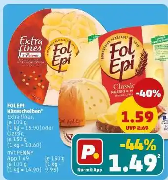PENNY Fol Epi Käsescheiben Angebot
