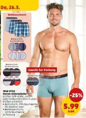 PENNY TRUE style Herren-Unterwäsche Angebot