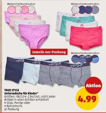 PENNY TRUE STYLE Unterwäsche für Kinder Angebot