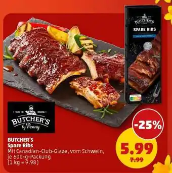 PENNY BUTCHER'S Spare Ribs Angebot