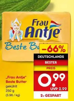 Netto Marken-Discount Frau Antje Beste Butter Angebot