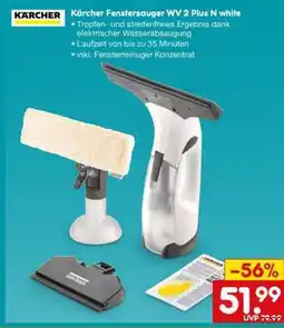 Netto Marken-Discount Kärcher Fenstersauger WV 2 Plus N white Angebot