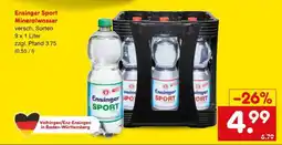 Netto Marken-Discount Ensinger Sport Mineralwasser Angebot