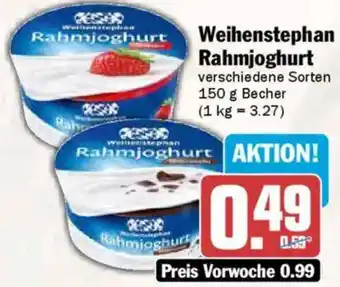 AEZ Weihenstephan Rahmjoghurt Angebot