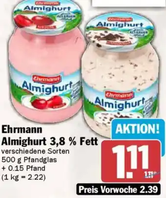 AEZ Ehrmann Almighurt 3,8% Fett Angebot