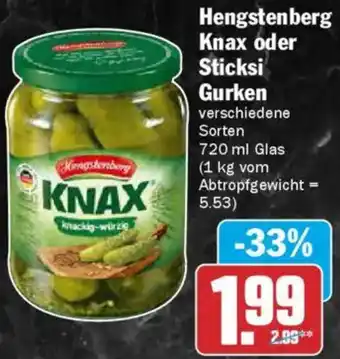 AEZ Hengstenberg Knax oder Sticksi Gurken Angebot