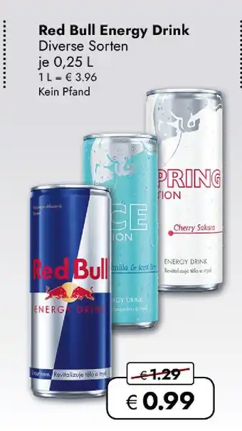 Travel Free Red bull energy drink Angebot