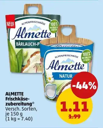PENNY Almette frischkäsezubereitung Angebot