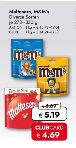 Travel Free Maltesers oder m&m's Angebot