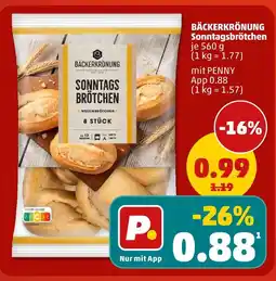 PENNY Bäckerkrönung sonntagsbrötchen Angebot