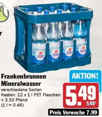 AEZ Frankenbrunnen Mineralwasser Angebot