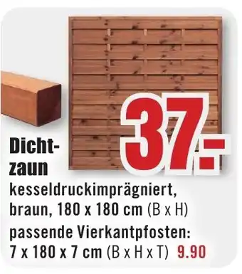 B1 Discount Baumarkt Dichtzaun Angebot