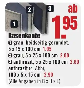 B1 Discount Baumarkt Rasenkante Angebot