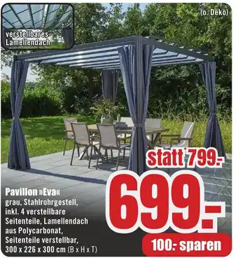 B1 Discount Baumarkt Pavillon >>Eva«< Angebot