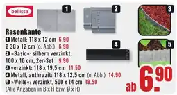B1 Discount Baumarkt bellissa Rasenkante Angebot