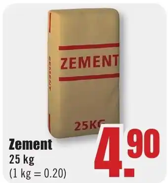 B1 Discount Baumarkt Zement Angebot