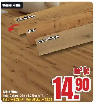 B1 Discount Baumarkt Click-Vinyl Angebot