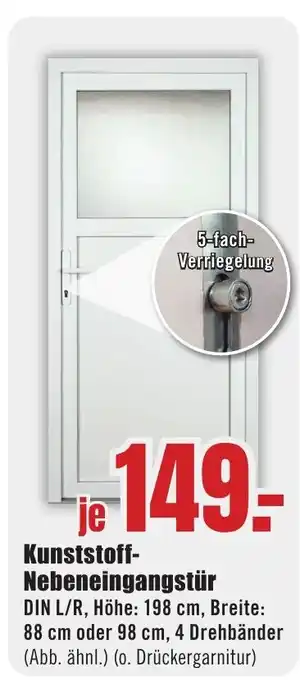 B1 Discount Baumarkt Kunststoff- Nebeneingangstür Angebot