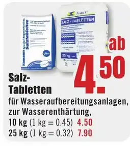 B1 Discount Baumarkt Salz- Tabletten Angebot