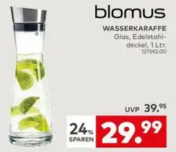 porta blomus WASSERKARAFFE Angebot