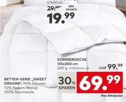 porta KÜNSEMÜLLER BETTEN-SERIE,,SWEET DREAMS" SOMMERDECKE 135x200 cm Angebot