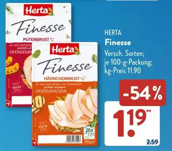 Aldi Süd HERTA Finesse Angebot