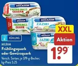 Aldi Süd MILRAM Frühlingsquark oder Gewürzquark Angebot