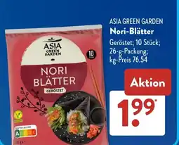 Aldi Süd ASIA GREEN GARDEN Nori-Blätter Angebot