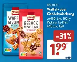 Aldi Süd BISCOTTO Waffel- oder Gebäckmischung Angebot