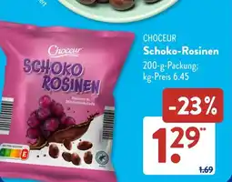 Aldi Süd CHOCEUR Schoko-Rosinen Angebot