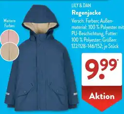 Aldi Süd LILY & DAN Regenjacke Angebot